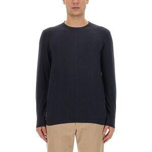 DRUMOHR Men's Essential Long Sleeve Crew Neck Top Men BLUE T-Shirts